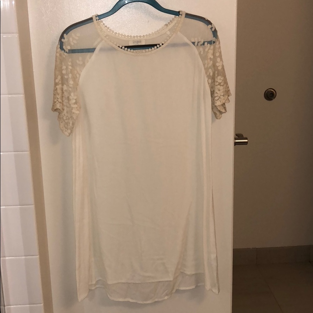 Umgee cream and lace dress